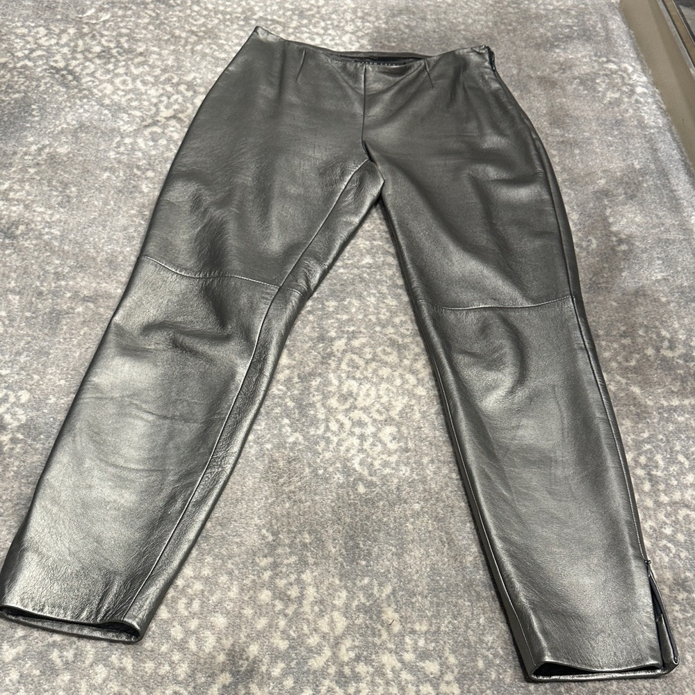 RALPH LAUREN REAL LEATHER PUTER PANT